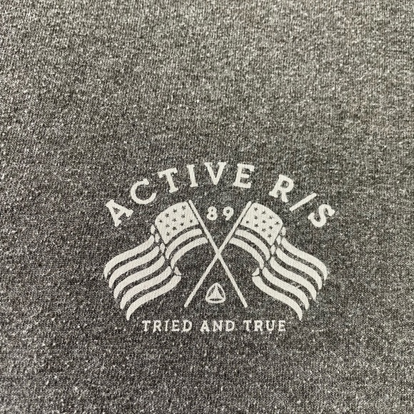 Active Ride Shop 89 T Shirt Mens Large Gray Logo Graphic Skate Surf Skater Vtg - Picture 4 of 10